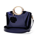 IMP LUXURY CUSTOM LADIES HANDBAG WITH GOLDHANDLE. (BLUE COLOR)