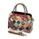 IMP Vintage Custom Cowhide Genuine Leather Multicolor Handbag.